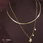 Xuping Star Link Butterfly Pendent Necklace